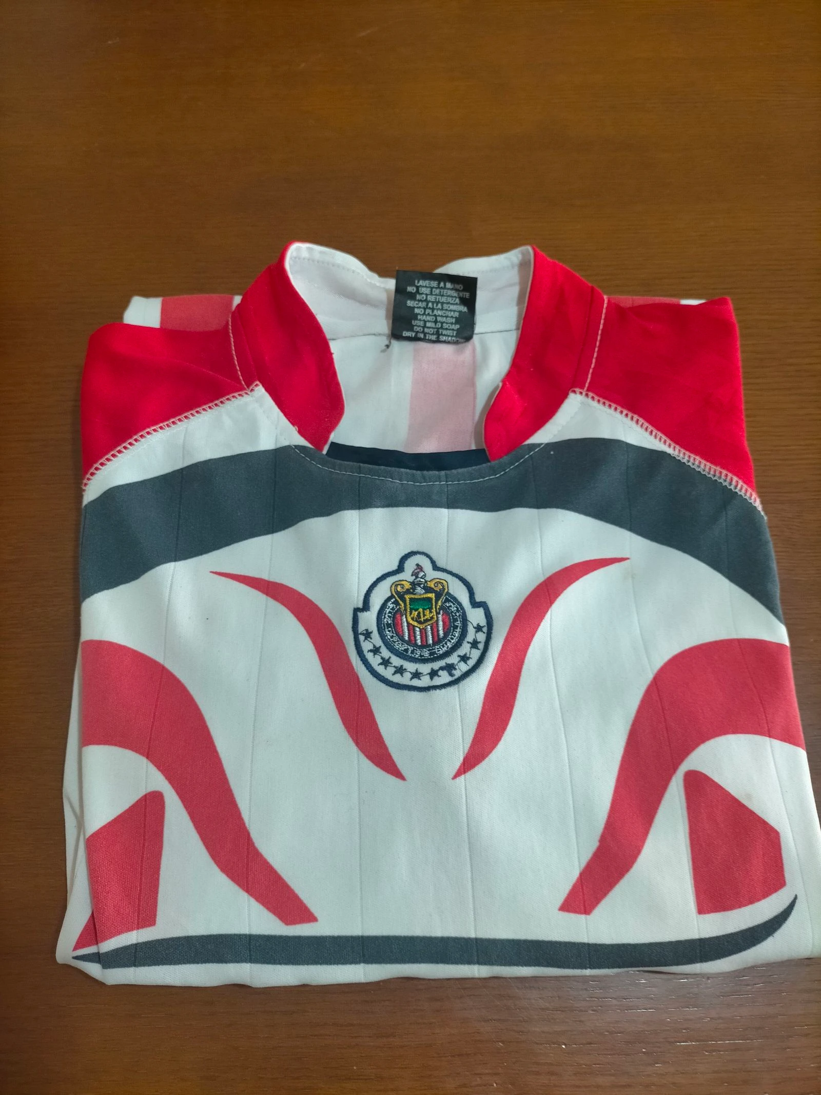 Chivas Guadalajara Voetbalshirt Bimbo Sponsor Goler Vintage Stijl Rood Wit Jersey Mexico – photo 2